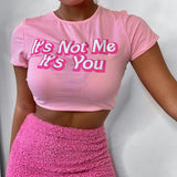 "It's Not Me It's You" Cropped Tee