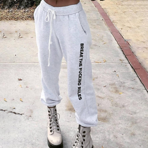 "Break The Fucking Rules" Sweatpants