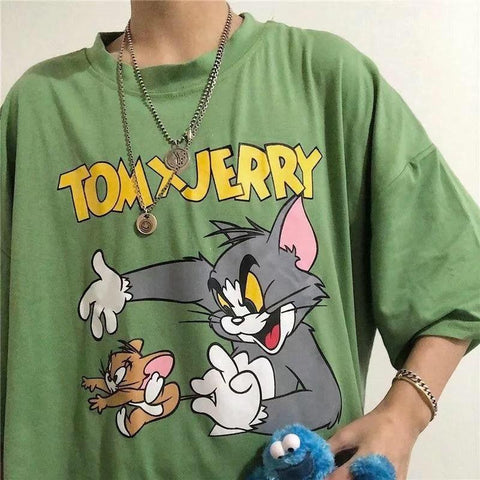 Tom Jerry Vintage Oversized Tee