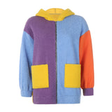 Color Block Sherpa Jacket