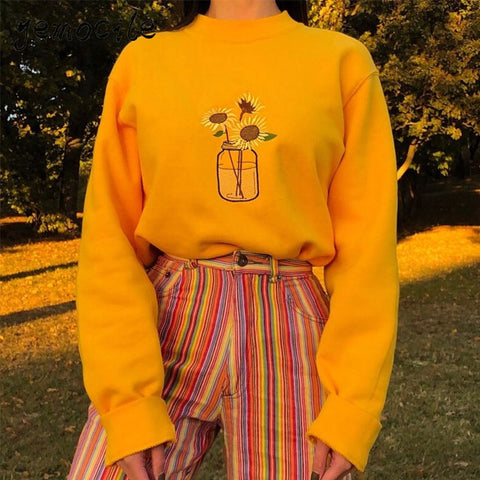 Sunflower Embroidered Sweater