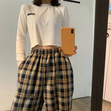 Thick Plaid Trousers