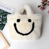 Smiley Face Vegan Fur Bag