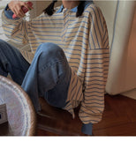 Oversized Drop Shoulder Polo Sweater