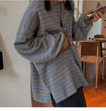 Oversized Drop Shoulder Polo Sweater