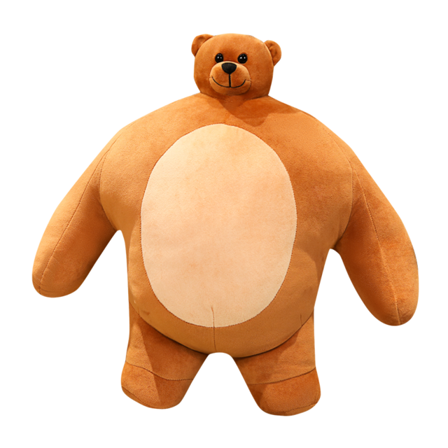Small Head Buff Teddy Bear Toy – White Market