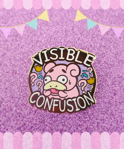 Visible Confusion Slowpoke Pin