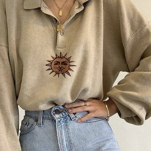Tarot Sun Long Sleeve Sweater