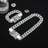 Acrylic Chain Necklace Bracelet Set