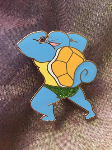 Hot Squirtle Pin