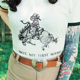 "Not My First Rodeo" Ringer Tee