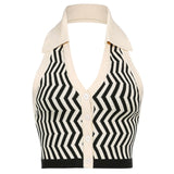 Knitted Striped Vest