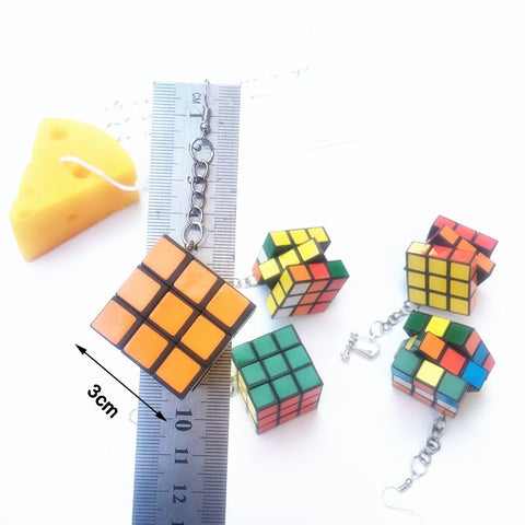 Rubix Cube Earrings