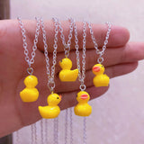 5 Pcs Rubber Ducky Necklace Set