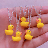 5 Pcs Rubber Ducky Necklace Set