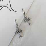 Silver Cross Earrings