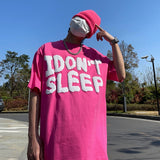 "I Don't Sleep" Puff Print Tee