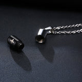 Hollow Pill Case Necklace