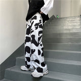 Oversize Cow Print Cargo Pants