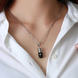 Hollow Pill Case Necklace