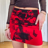 Vintage Rock Mini Skirt