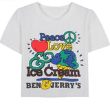 Peace Love & Ice Cream Ben & Jerry's Tee