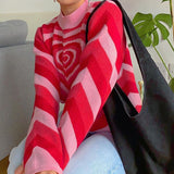 Knitted Powerpuff Heart Sweater