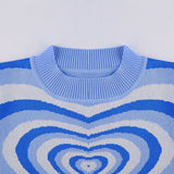 Knitted Powerpuff Heart Sweater
