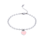 Heart Locket Ball Chain Bracelet