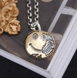 Smiley Skull 2 Layered Necklace