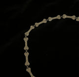 CZ Diamond Bone Necklace