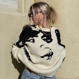Mick Jagger Oversized Knit Sweater