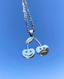 Happy / Sad Cherry Necklace