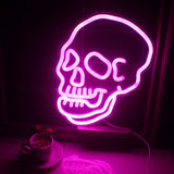 Memento Mori Skull Neon Light