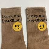 Lucky Me I See Ghosts Socks