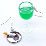 Wine and Cigarette Earring