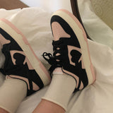 Pink Jordan Heart Sneakers