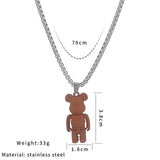 Brick Bear Necklace