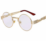 Round Gold Framed Tinted Glasses