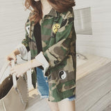 Patched Camouflage Jacket