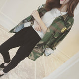Patched Camouflage Jacket