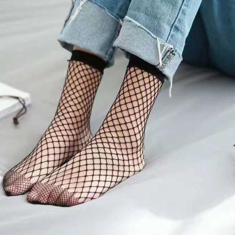 Mesh Fishnet Nylon Socks