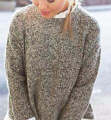 Speckled Knitted Pullover