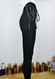 High Waist Side Lace Trousers