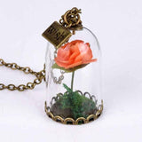 Rose Bottle Necklace