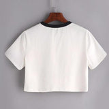 "Happy Everyday" Cropped Shirt