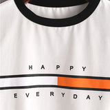 "Happy Everyday" Cropped Shirt