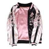 Reversible Floral Embroidered Bomber Jacket
