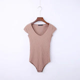 Solid Ribbed Bodysuit