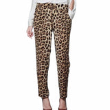Leopard Straight Trousers